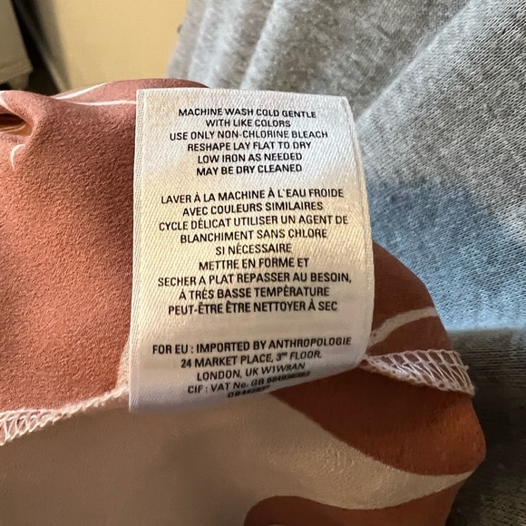 Anthropologie Little Yellow Button Mixed Media Peplum Top Women's Size Small - Picture 7 of 9